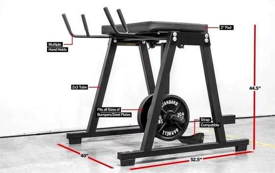 Beenspieren Krachttraining Pressplaat geladen Reverse Hyper Machine