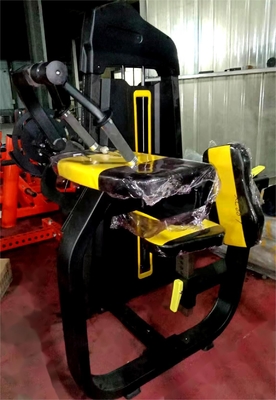 Fitness Bodybuilding Oefening Staal zittende triceps platte machine met training pin belasting