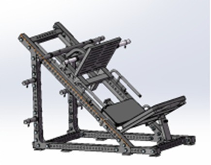 Medium Loader Plate Loaded Leg Press Hack Squat De perfecte aanvulling op je thuis gym
