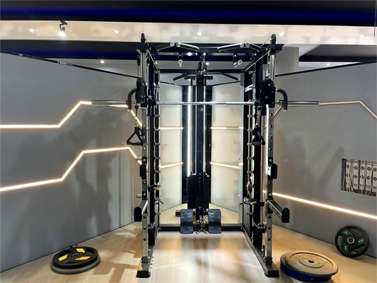 Commerciële sportschoolapparatuur Multifunctionele Smith-machine met verstelbare polie-beenpers