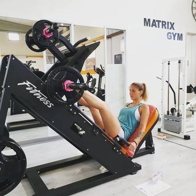 Bewegingstraining Leg Press Machine Medium Loader Kracht Gymapparatuur 1620*2110*1350