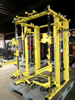 Verstelbare katrolbeenpers Multifunktioneel Smith-machine voor unisex krachttraining