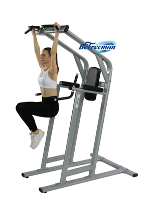 Stalen commerciële fitnessapparatuur Chin-Dip Leg Raise Assisted Chin Dip Machine 1490*1120*2370