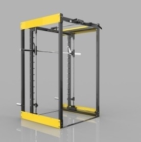 Multifunktioneel thuis fitness Smith machine met Leg Press en Pull Up Bars Steel Tube Q235