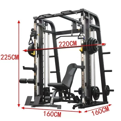 Sporttoerusting Krachttraining Leg Press Pull Up Bar Multifunctionele Commerciële Smith Machine