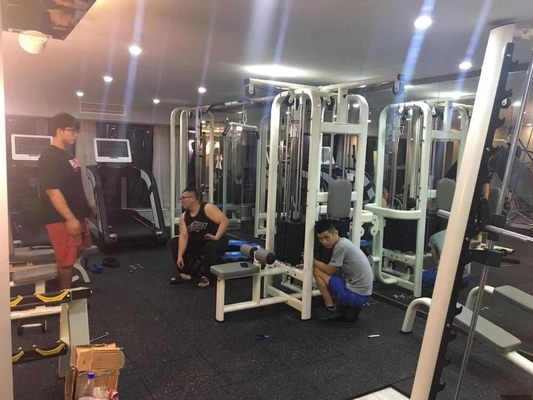 8 Station Multi Gym Equipment Kabel Power Rack voor stalen buis Q235 Krachttraining