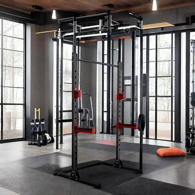 Style Cage Squat Rack Home Gym Trainer met Weight Bench Barbell Bar en 1100*1300*2100