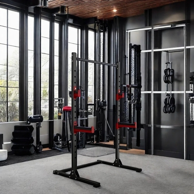 Style Cage Squat Rack Home Gym Trainer met Weight Bench Barbell Bar en 1100*1300*2100