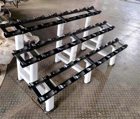 Tier 3 Commerciële dumbbell rack Steel body building opslag voor gym fitness apparatuur
