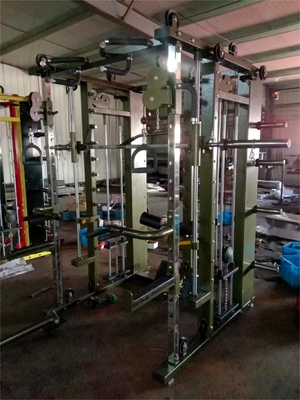 Home Gym Power Cage Squat Rack met multifunctionele Smith Machine en gewichtheffen