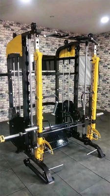 Home Workout Training Equipment Power Cage Squat Rack met multifunctionele Smith Machine