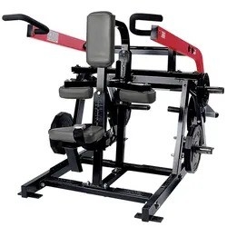 Bodybuilding platen geladen machines zittende doppen voor armen schouders en rug training