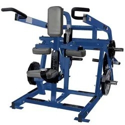 Bodybuilding platen geladen machines zittende doppen voor armen schouders en rug training