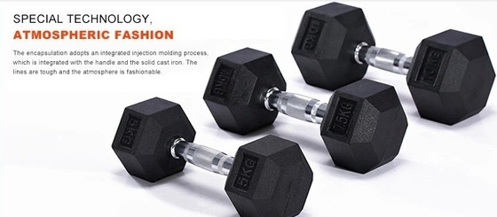 Commerciële 20kg Hex Rubber Dumbbell De ultieme keuze voor fitnessliefhebbers