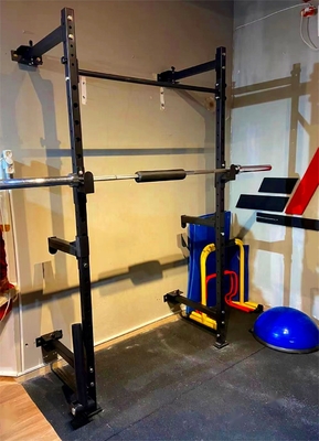 Home Gym Fitnessapparatuur Gewichtheffen Oefening Klappbare Wandgebouwde Squat Rack
