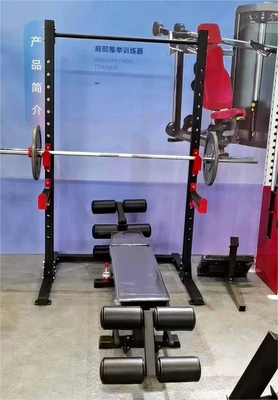 Unisex Bodybuilding Fitness Power Plate met Weight Bench Barbell Bar Half Squat Rack