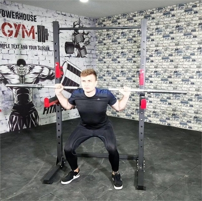 Unisex Bodybuilding Fitness Power Plate met Weight Bench Barbell Bar Half Squat Rack