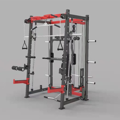 Gemiddeld laadvermogen Multifunctionele gymstand Smith machine voor commercieel fitnesscentrum