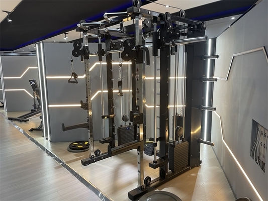 Krachttraining Multifunctionele Smith Machine met Weight Stack Cable Crossover Machine