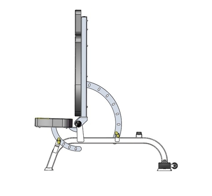 Indoor kabel gewichtstrainingsapparatuur met superverstelbare metalen fitnessbank opvouwbaar