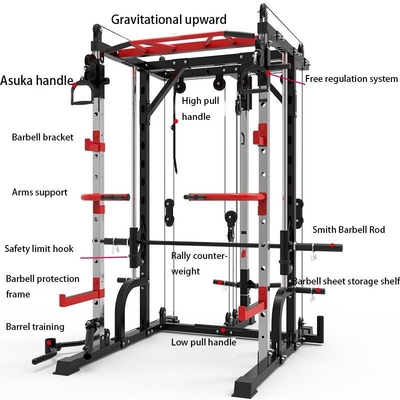 Unisex frame kleur optionele selecteerbare uitgebreide training Multi Smith machine voor 2023