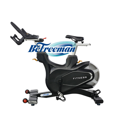 Tweelaagse elektrostatische poedercoating Indoor fietsen Spinning Bike met magnetische weerstand