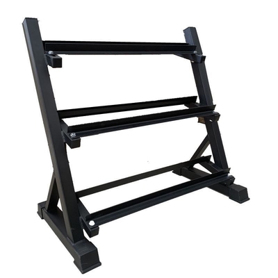 KARTONSIZE 1230*460*120mm Vrije gewichtsrekken voor commerciële fitness 3 Tier Dumbbell Rack
