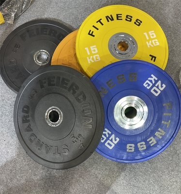 Duurzaam gietijzeren barbell gewichtheffen plaat voor aangepaste logo fitness apparatuur