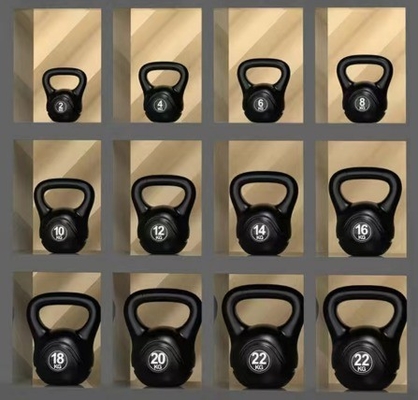 Draagbare Kettlebell voor gratis gewichtstraining Rubber coated Fitness oefening lichaam