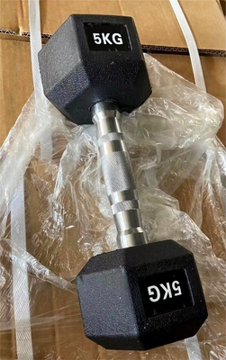 Hex Rubber Cover Dumbbell voor armen Verschillende gewichten van 2,5 kg tot 40 kg Mensen afdeling