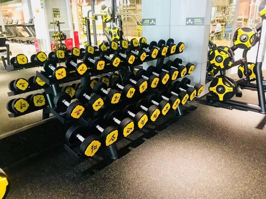 Gepersonaliseerd logo gym fitness apparatuur rubberen dekmantel voor marktvraag