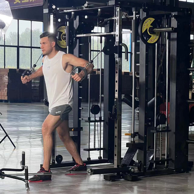 Fitnesscentrum aangepast logo beschikbaard Smith Machine Fitness Cable Crossover Banken