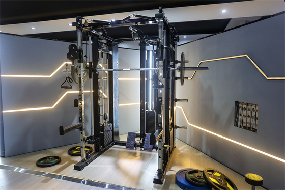 Fitnesscentrum aangepast logo beschikbaard Smith Machine Fitness Cable Crossover Banken