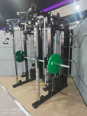 Fitnesscentrum aangepast logo beschikbaard Smith Machine Fitness Cable Crossover Banken