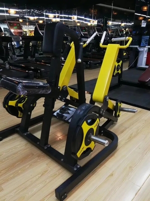 Fitnessapparatuur Neiging vlakke rij Triceps Deltoïden spieropbouw plaat geladen roeimachine