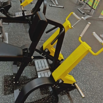 Fitnessapparatuur Neiging vlakke rij Triceps Deltoïden spieropbouw plaat geladen roeimachine