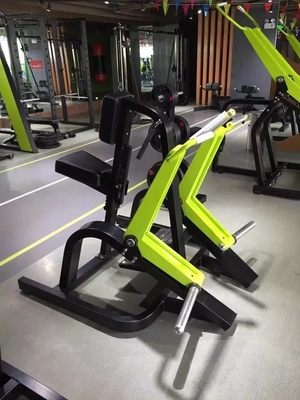 Fitnessapparatuur Neiging vlakke rij Triceps Deltoïden spieropbouw plaat geladen roeimachine