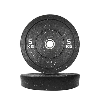 Gepersonaliseerd logo beschikbaard kleur punt rubber barbell plaat voor bumper gewicht training