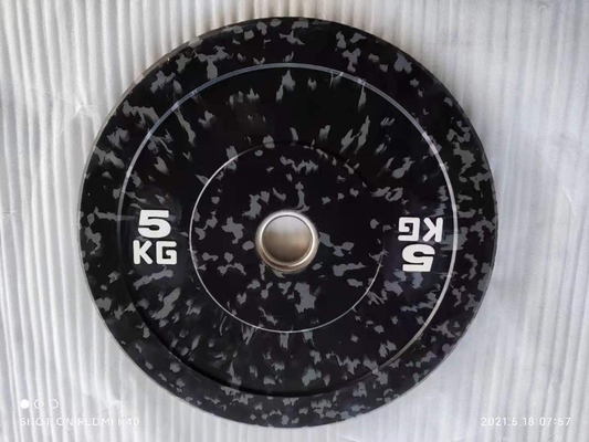 15lb 30lb 45lb Gym Rubber Weight Platen Set voor Customized Logo Free Weight Training
