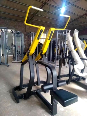 Voorste trekkracht/verticale tractie Staal fitness gymapparatuur met zittende achterste trekkracht