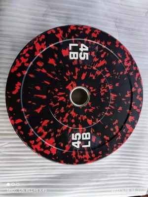 15lb 30lb 45lb Gym Rubber Weight Platen Set voor Customized Logo Free Weight Training