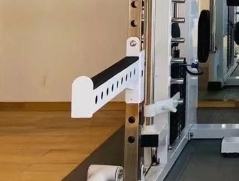 Gepersonaliseerd logo beschikbaard Long Arm Safety Bar voor commerciële gymapparatuur Squat Rack