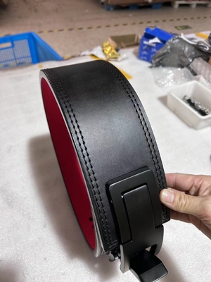 Verstelbare Cinturon Gewichtheffen Gym Belt Ledersteun 13 MM hefboom Krachttheffen Gordel