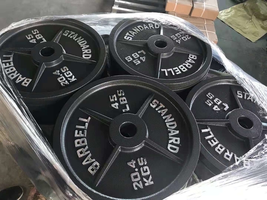 Professionele gietijzeren gewichtsplaten voor krachttraining Unisex thuis gymapparatuur