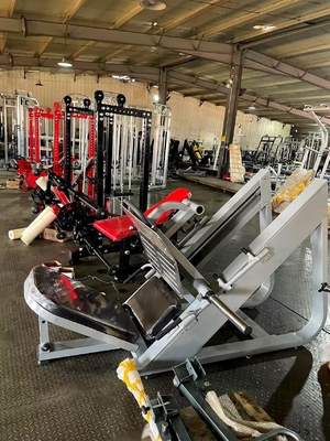 Q235 Plaat geladen Kalf Quads 45 graden Leg Press Hack Slide voor commerciële fitness gym
