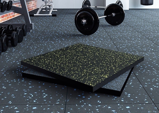 Optioneel Selecteerbaar Frame Kleur Rubber Gym Roll vloer voor Fitness Sport Center