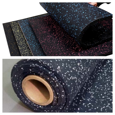 Optioneel Selecteerbaar Frame Kleur Rubber Gym Roll vloer voor Fitness Sport Center