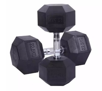2.5kg Zwarte Rubber Hex Dumbbell Set Het ultieme gereedschap voor fitnessliefhebbers