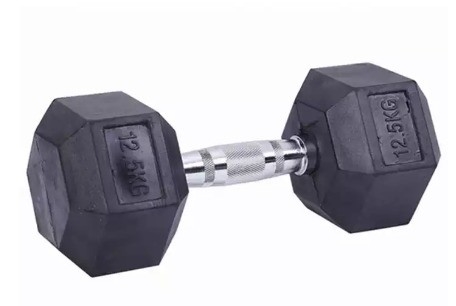 2.5kg Zwarte Rubber Hex Dumbbell Set Het ultieme gereedschap voor fitnessliefhebbers