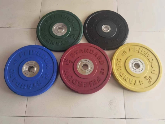 Gym Fitnessapparatuur Kleurrijke gewichtsplaten in optionele selecteerbare raamkleur